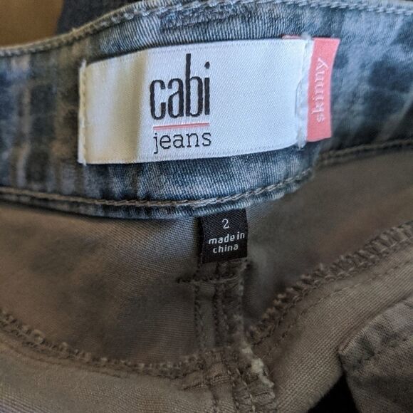 CAbi Grid Skinny Jean Style 3047 size 2 - Picture 4 of 4